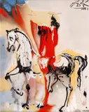 Cavalerul creștinătății by Salvador Dalí, 1971, cromolitografie pe ceramică, sold Jan 2026