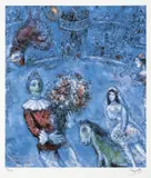 Marc Chagall, Circul albastru, cromolitografie