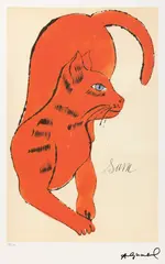 Cat Sam by Andy Warhol, cromolitografie, sold Jan 2026