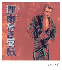 James Dean by Andy Warhol, cromolitografie, sold Jan 2026