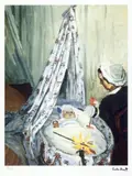 Claude Monet, Camille și fiul Jean Monet, cromolitografie