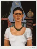 Frida Kahlo, Autoportret (Timpul zboară), cromolitografie