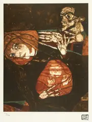 Egon Schiele, Familia sfântă, cromolitografie