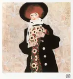 Egon Schiele, Portretul lui Gerti Schiele, cromolitografie