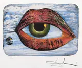 Ochiul și buzele by Salvador Dalí, cromolitografie, sold Jan 2026