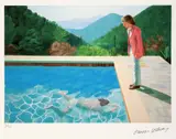 David Hockney, Autoportret (La piscină), cromolitografie