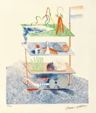 David Hockney, Serenadă, cromolitografie