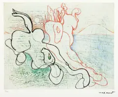 Max Ernst, Mireasa vântului, cromolitografie