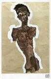 Egon Schiele, Autoportret, cromolitografie