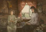 Yuriy Tarasov, Flori de câmp, 1986, ulei pe pânză