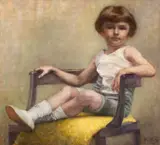 La pozat by început de sec. Xx Școală Central Europeană, 1913, ulei pe pânză, sold Jan 2026
