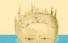 Revelație by Felix Aftene, 2018, creion, acrilic și acuarelă pe hârtie, sold Jan 2026