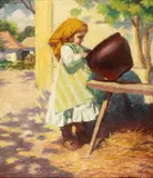 Eugen Urbanski de Neczuja, Baticul galben, ulei pe carton