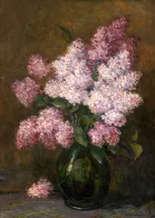 Flori de liliac by Alexandru Poitevin Scheletti, 1941, ulei pe pânză, sold Jan 2026