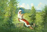 Constantin Rădulescu, Țărăncuță cu ulcior, ulei pe carton