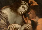 Annibale Carracci, Iisus cu coroană de spini, ulei pe metal