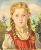 Carol Hübner, Mica săsoaică, ulei pe pânză