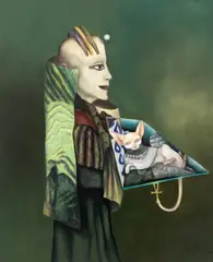 Petre Velicu, Nefertiti, ulei pe pânză