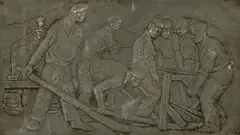 Paul Constantinescu, Mineri, basorelief