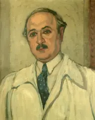 Marius Bunescu, Autoportret, ulei pe carton