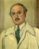 Marius Bunescu, Autoportret, ulei pe carton
