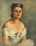 Carmen Gasparovici, Eleganță, 1946, ulei pe pânză