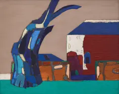 Ivan Vukadinov, Church, beginning of 1990's, маслени бои върху картон