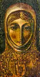 Keazim Issinov, Lazarka, 1990's, маслени бои върху дърво