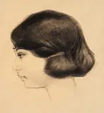 Iliya Petrov, Tenderness, 1930's, молив върху хартия
