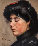 Pavel Frantsaliyski, Elegance, 1907, маслени бои върху платно