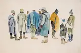 Vladimir Dimitrov-Maystora, Soldiers, 1913, акварел върху хартия