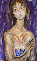 A dreamer by Atanas Patsev, 1983, маслени бои върху платно, sold Dec 2025