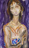 Atanas Patsev, A dreamer, 1983, маслени бои върху платно