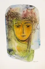 Zlatka Dabova, Lazarka, акварел и гваш върху хартия