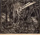 Miladin Lazarov, Saint Ivan Rilski, 1936, дърворезба