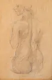 Liliana Ruseva, Nude, молив върху хартия