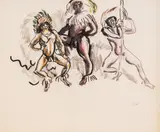 Jules Pascin, Natives, акварел и туш върху хартия