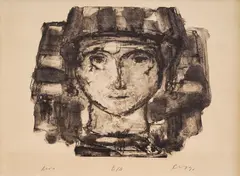 Svetlin Rusev, Bulgarian woman, 1979, литография