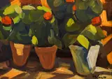 Petko Abadzhiev, Karlovo pots, 1936, маслени бои върху картон