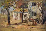 Napoleon Alekov, The beginning of the autumn, маслени бои върху платно каширано на картон