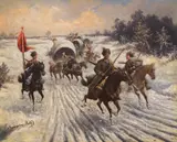 Konstantin Stoilov, Kazaks, маслени бои върху платно