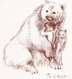 Georgi Chapkanov, Friendship, литография и въглен върху хартия