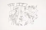 Evgeniy Bosiyatski, Odysseus and the Sirens, 1999, литография