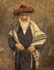 Rabin by Ludovic Bassarab, 1915-1920, ulei pe lemn, sold Dec 2025