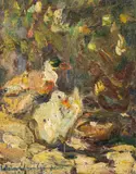 Rudolf Schweitzer–Cumpăna, Rățuște pe lac, anii '60, ulei pe carton
