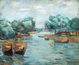 Nicolae Dărăscu, Bărci în Deltă