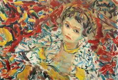 Dimitrie Berea, Inocență, 1961, ulei pe pânză lipită pe carton