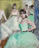 Francisc Gall, Balerine în repaus, anii '50, ulei pe pânză