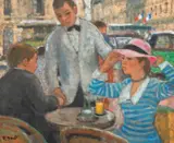 Francisc Gall, Terasă pariziană, anii '50, ulei pe pânză