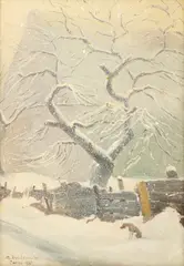 Aurel Bordenache, Așteptându-și stăpânul, 1947, ulei pe placaj